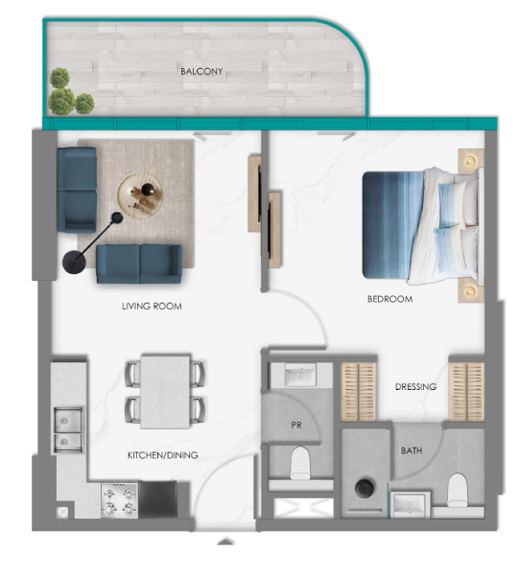 Samana South Haven — 1BR Type 1